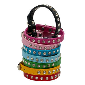 Collar para perros y gatos con tachas brillantes