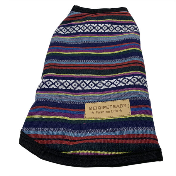 Chaleco Altiplanico, forrado en polar para perros color azul