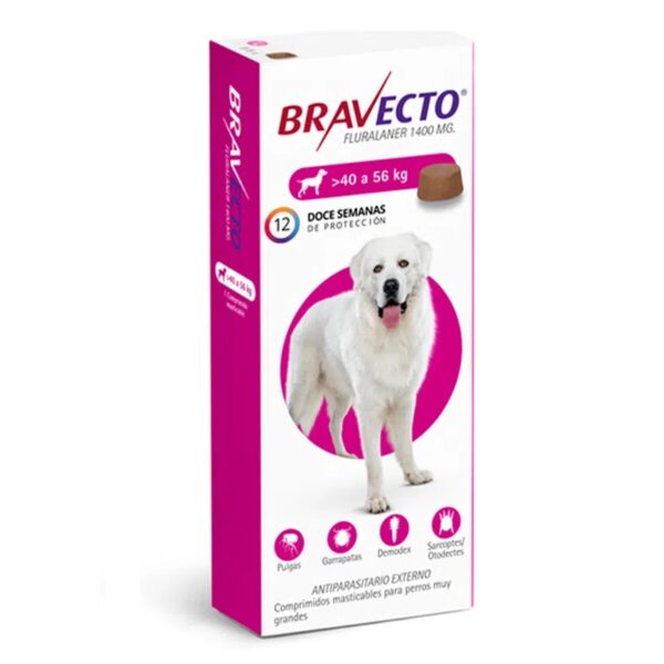 Bravecto antiparasitario para perros entre 40 a 56Kg
