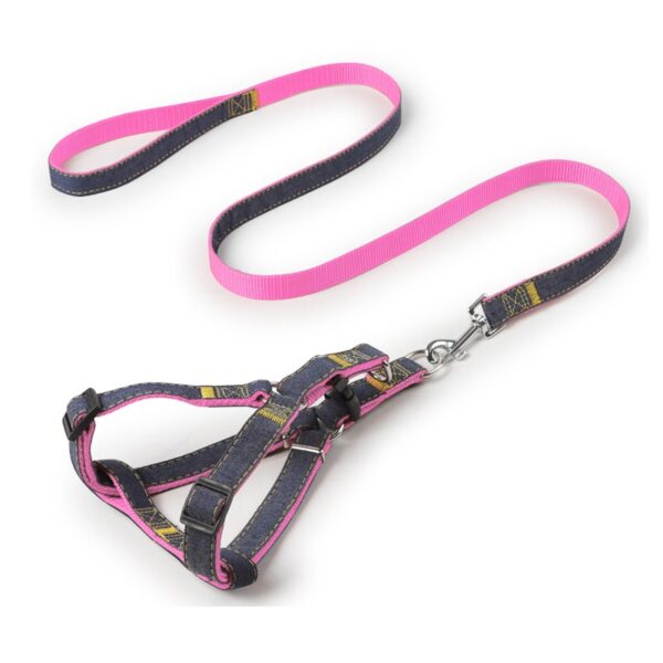 Arnes Colors con correa para Perros rosado