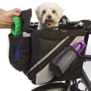 Canasto para Transporte de Perros en Bicicleta negro