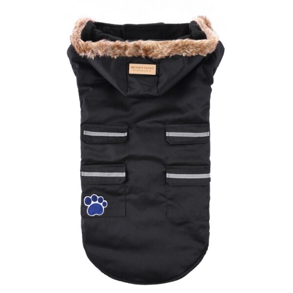 Chaqueta Cierre Velcro Pocket  Big Size - Negra - Imagen 3