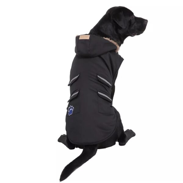 Chaqueta con cierre Velcro para perros grandes Big Size negra