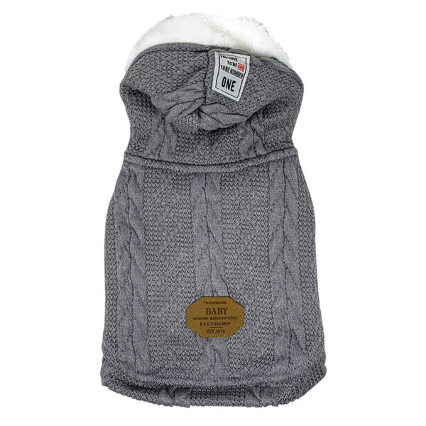 Chaleco forrado en polar para Perros y Gatos - Gris
