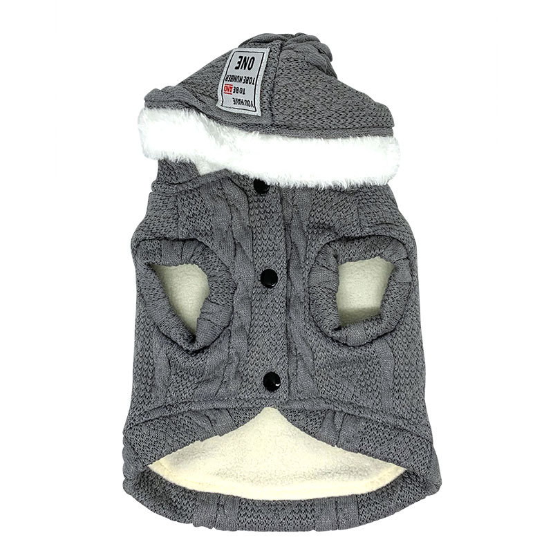 Chaleco forrado en polar para Perros y Gatos Gris |