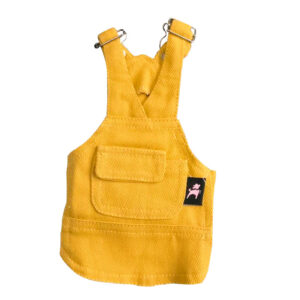 Jardinera Denim Colors para Perros y Gatos - Amarillo