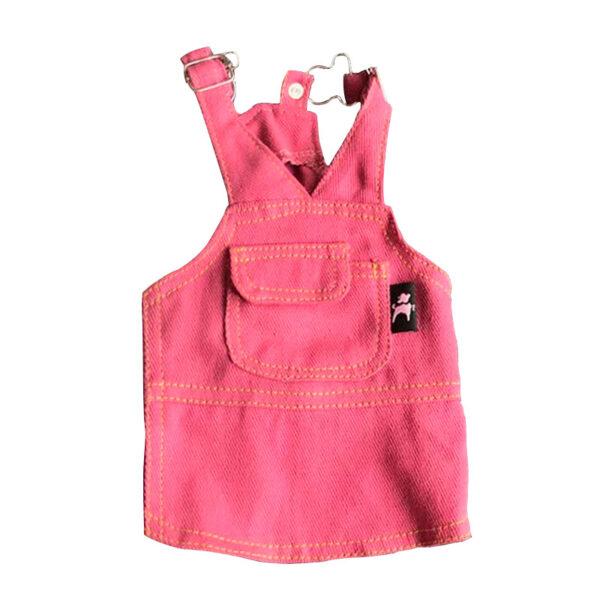 Jardinera Denim Colors para Perros y Gatos - Rosado