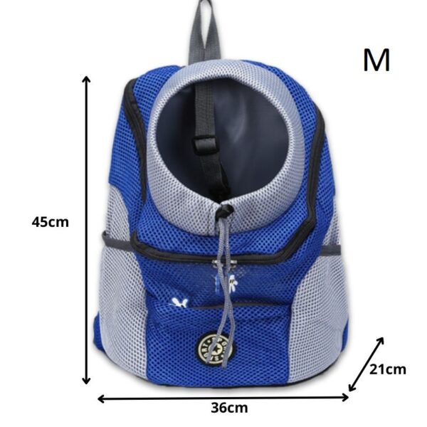 Mochila para transporte de Mascotas -Transpirable Azul - Imagen 3