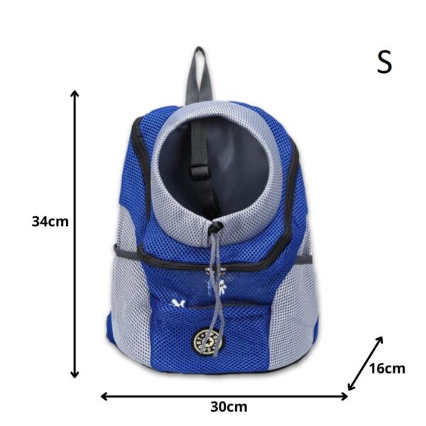 Mochila para transporte de Mascotas -Transpirable Azul - Imagen 2