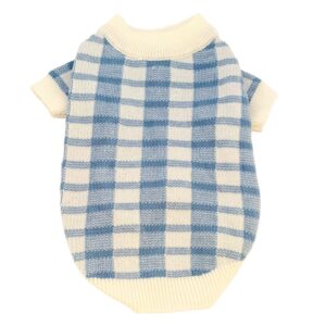 Chaleco Knitted Cuadrillé para Perros y Gatos