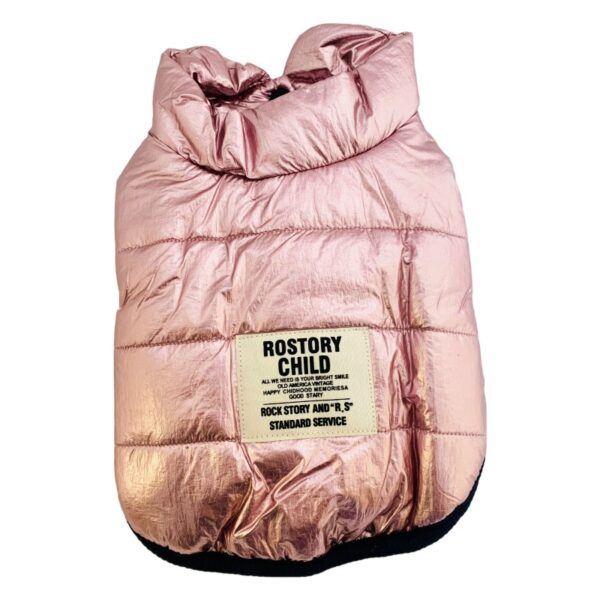 Parka Impermeable Soft&Metallic para Perros - Rosado