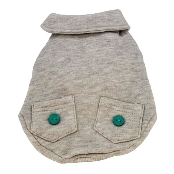 Chaleco para perros y gatos de algodon gris