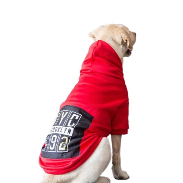 Poleron Big Friend Rojo para Perros Grandes