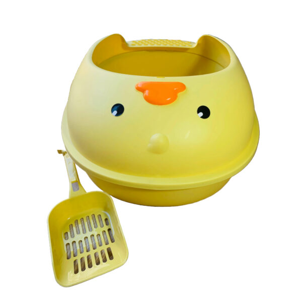 arenero para gato amarillo