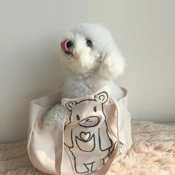 Bolso transportador para Perros y Gatos Cute Cartoon - Crudo - Imagen 2