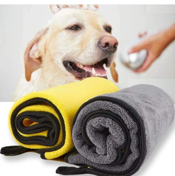 Toalla Suave Secado Rapido Super Absorbente para Perros L - Imagen 4