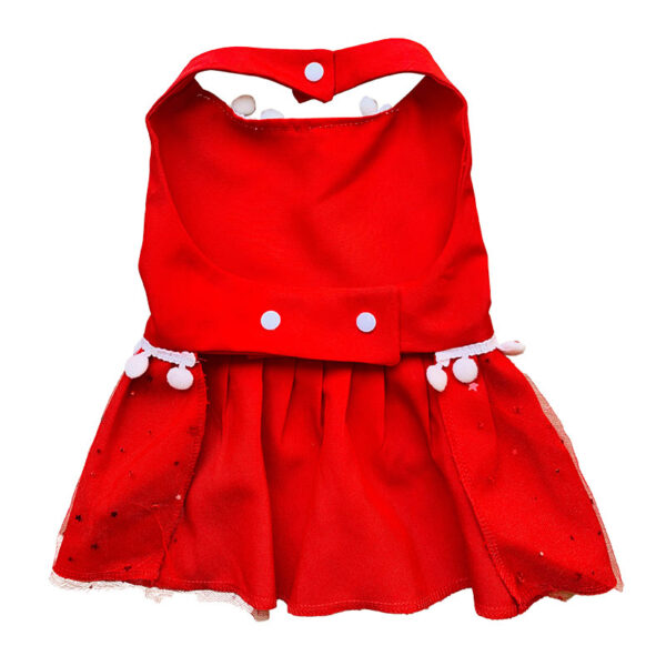 vestido de navidad para perros y gatos con cierre de broches a medida