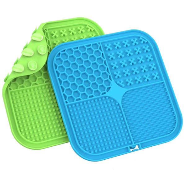 lick mat para perros y gatos 4 texturas con ventosa