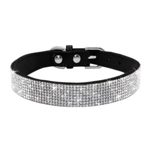 Collar de Brillantes para Perros Glam Negro