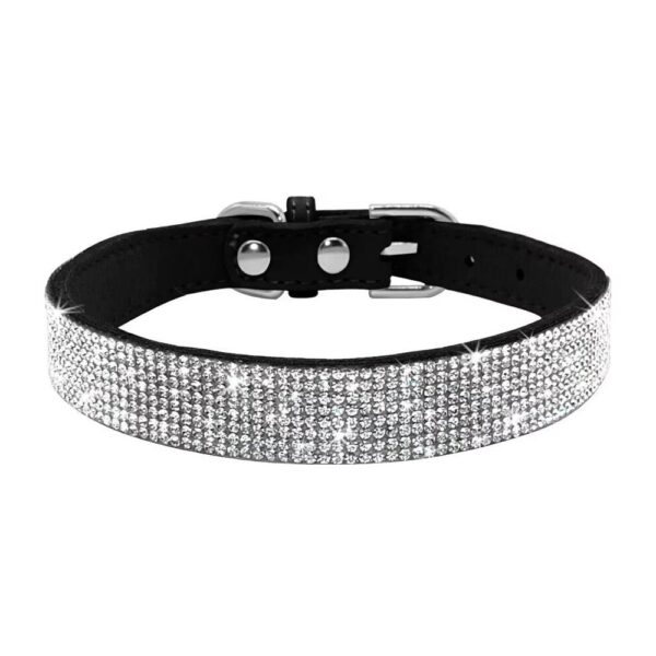 Collar de Brillantes para Perros Glam Negro